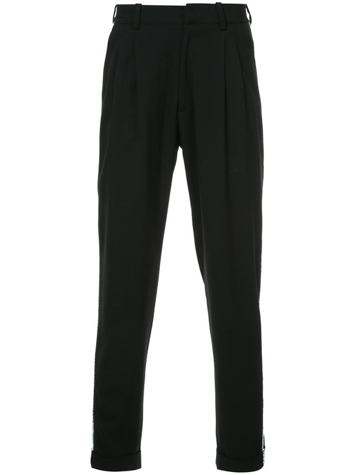 Selfmade By Gianfranco Villegas Tapered Leg Trousers - Black