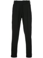 Selfmade By Gianfranco Villegas Tapered Leg Trousers - Black