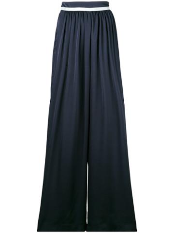 Maison Père Classic Flared Trousers - Blue