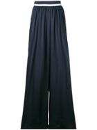 Maison Père Classic Flared Trousers - Blue