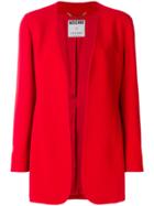 Moschino Vintage Relaxed Open Blazer - Red