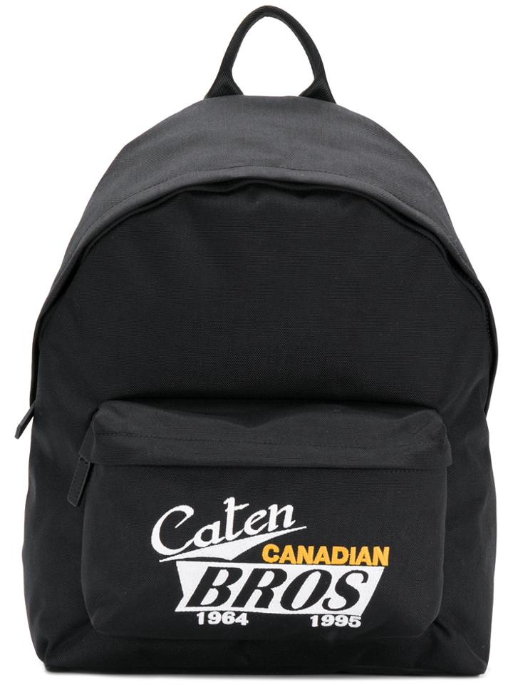 Dsquared2 Caten Canadian Bros Backpack - Black