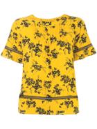 Michael Michael Kors Floral Printed Blouse - Yellow