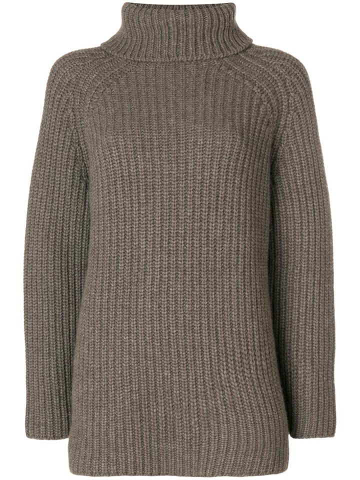 Holland & Holland Roll-neck Knitted Sweater - Brown