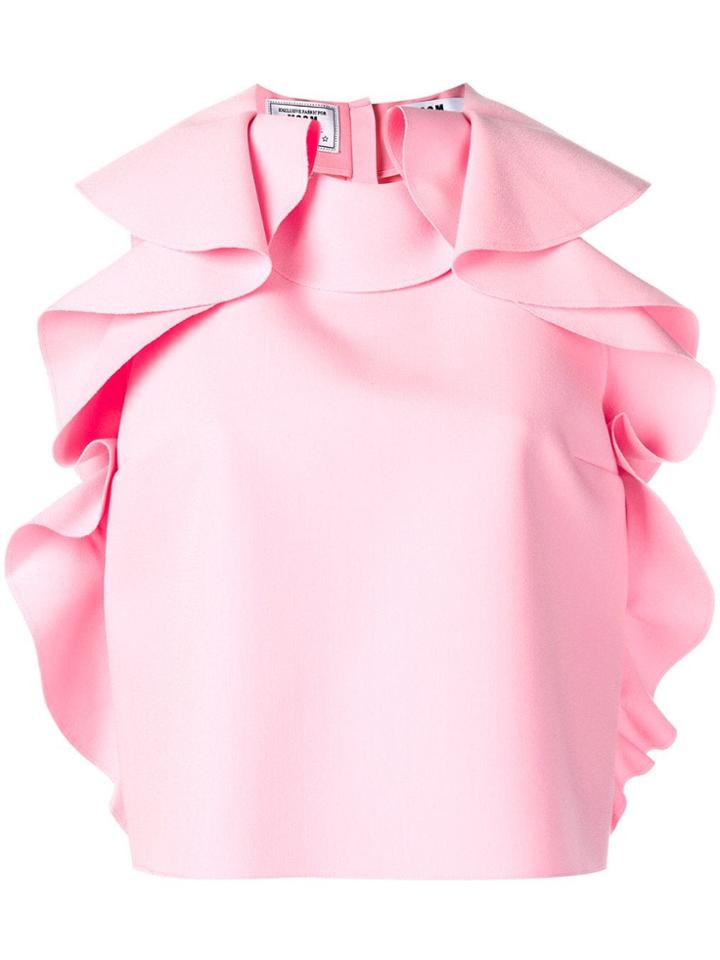 Msgm Ruffled Blouse - Pink