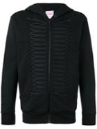 Palm Angels - Frogging-trimmed Hooded Jacket - Men - Cotton/plastic/polyester/metal (other) - M, Black, Cotton/plastic/polyester/metal (other)