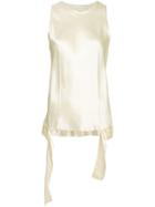 Helmut Lang Draped Tank Top - White