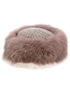 Agnona Furry Hat - Brown