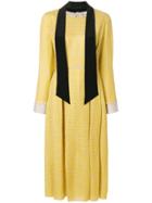 Fendi Grisaille Motif Dress - Yellow & Orange