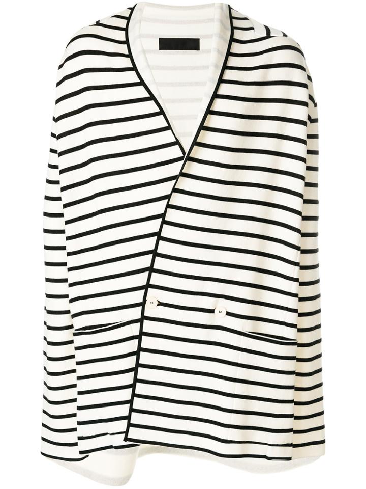 Haider Ackermann Oversized Striped Blazer - White
