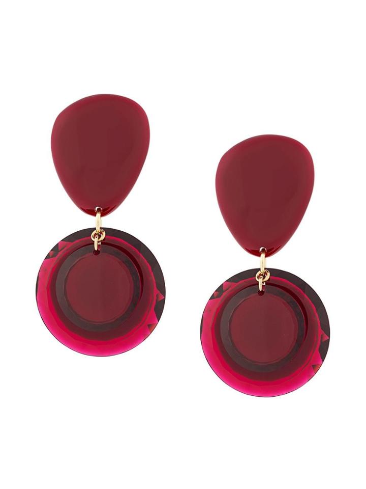 Isabel Marant Medium Post Earrings - Red