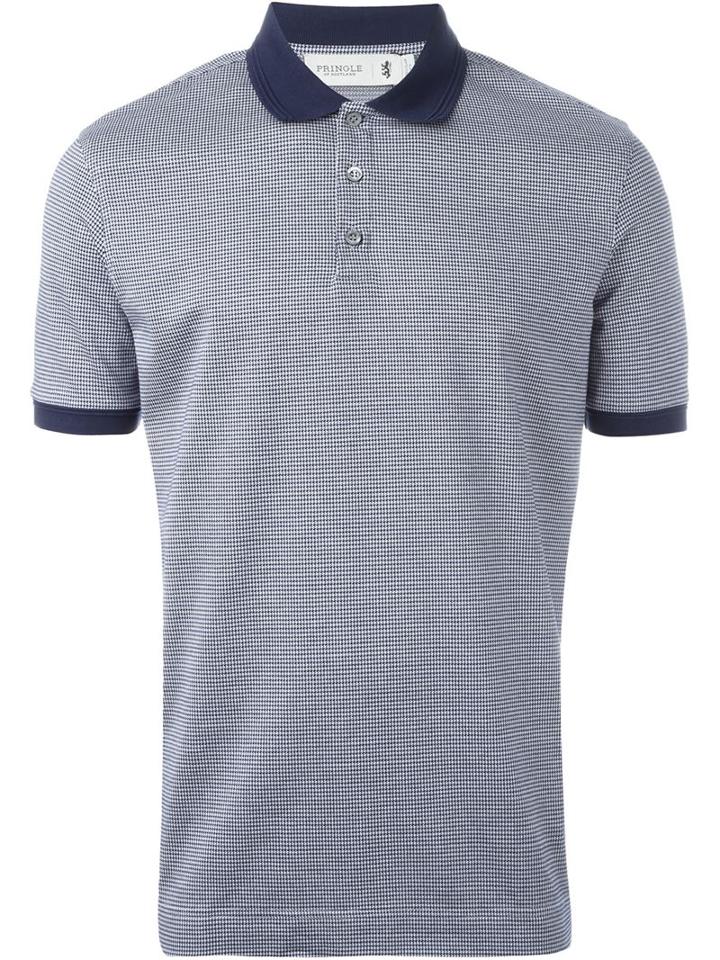 Pringle Of Scotland Houndstooth Polo Shirt