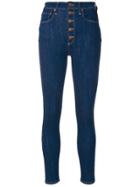 Alice+olivia High Waist Skinny Jeans - Blue