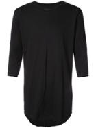 Thom Krom Raw Hem T-shirt - Black