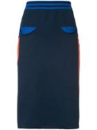 Pleats Please By Issey Miyake Pocket Knit Skirt - Blue