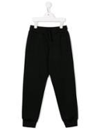 Dolce & Gabbana Kids School Patch Track Pants, Girl's, Size: 10 Yrs, Black