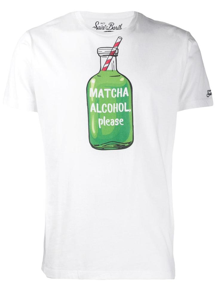 Mc2 Saint Barth Matcha Print T-shirt - White