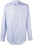 Etro Micro Print Shirt, Men's, Size: 36, Blue, Cotton