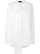 Joseph - Placket Detail Shirt - Women - Cotton - 36, White, Cotton