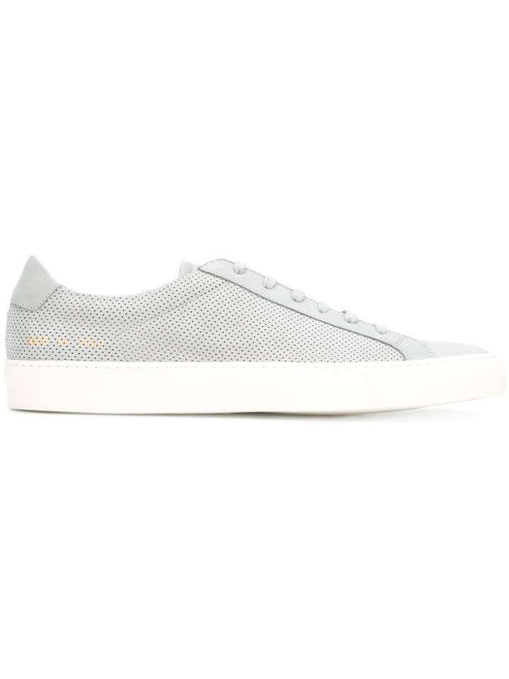 Common Projects Perforated Achilles Retro Sneakers - Grey