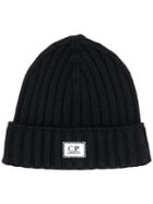 Cp Company Cable Knit Beanie - Blue