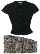 Giorgio Armani Pre-owned 1980's Trousers & Top Set - Black