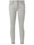 Current/elliott Stiletto Cropped Jeans - Grey