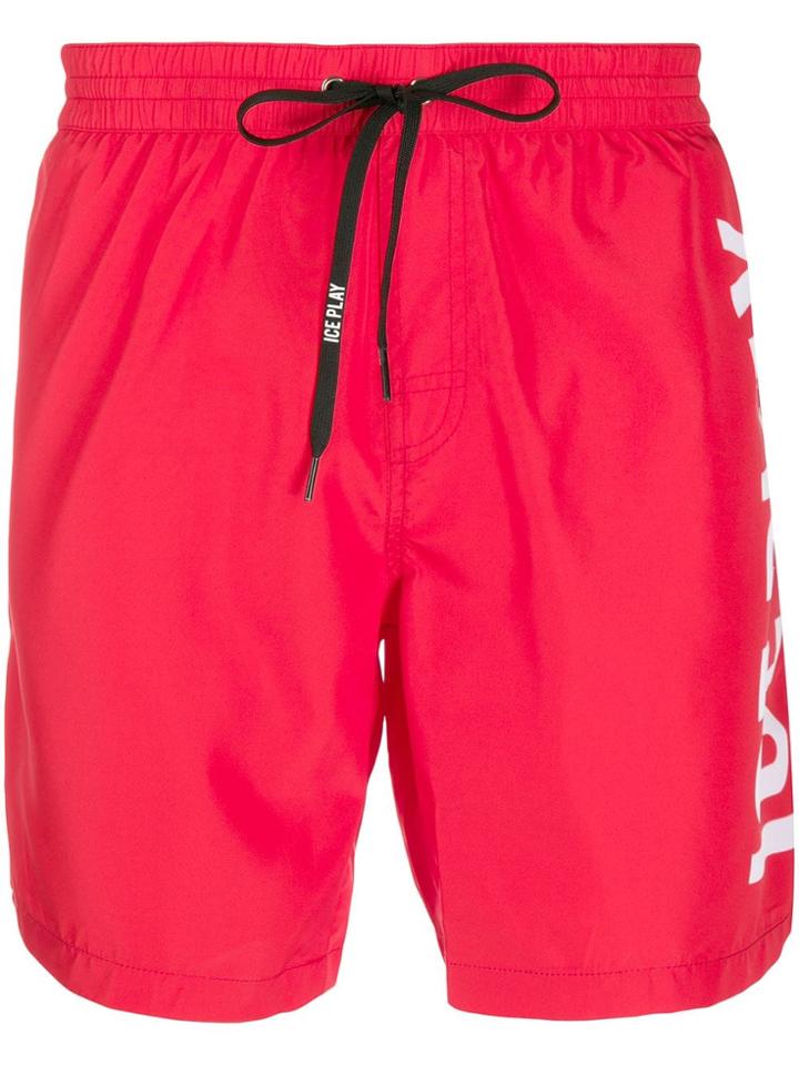 Iceberg Branded Track Trousers - Red