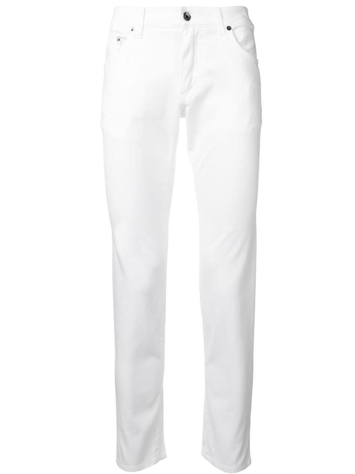 Dolce & Gabbana Straight-leg Trousers - White