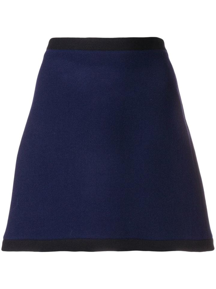 Miu Miu Mini Trapeze Skirt - Blue