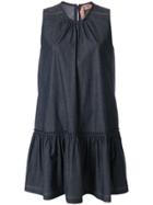 No21 Flared Denim Dress - Blue