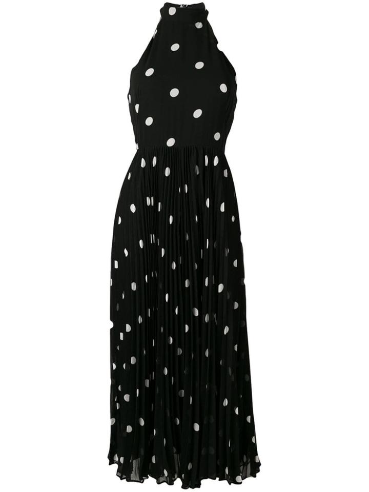 Zimmermann Polka Dot Pleated Dress - Black