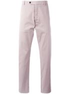 Al Duca D'aosta 1902 Regular Fit Trousers, Men's, Size: 50, Pink/purple, Cotton/spandex/elastane