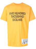 Yoshiokubo Money T-shirt - Yellow