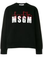 Msgm Msgm X Diadora Branded Sweatshirt - Black