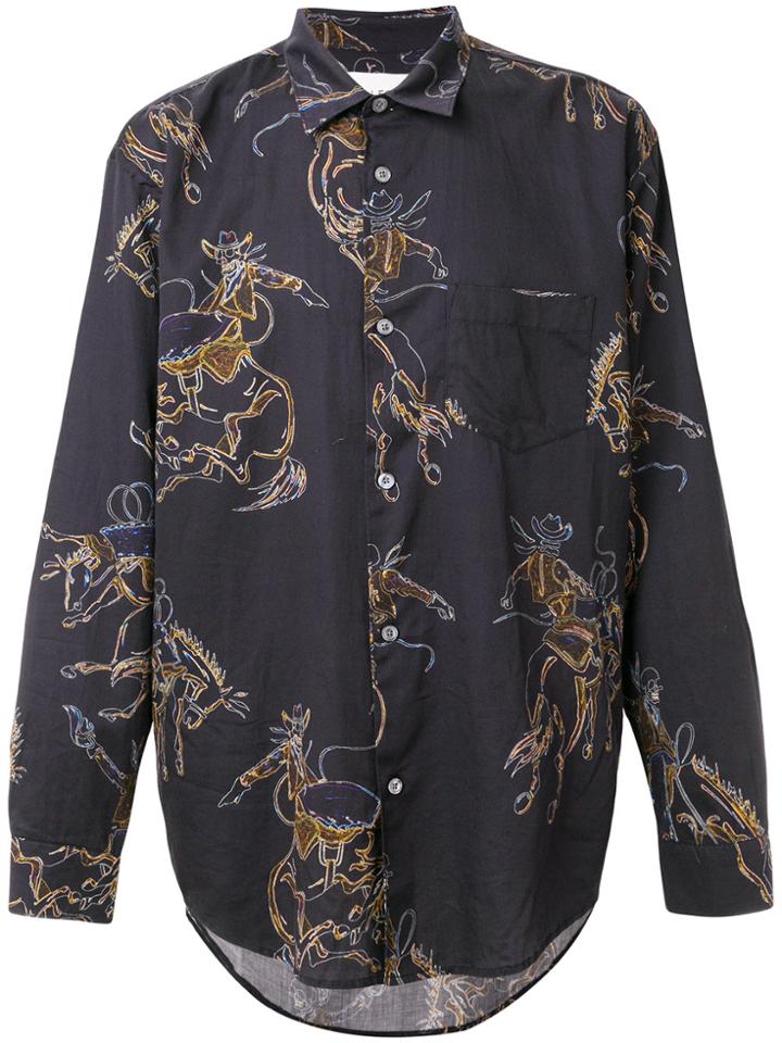 Our Legacy Rodeo Printed Shirt - Blue