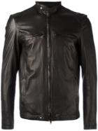 Salvatore Santoro Giacca Jacket, Men's, Size: 50, Black, Sheep Skin/shearling/cotton