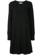 See By Chloé Embroidered Bib Dress - Black