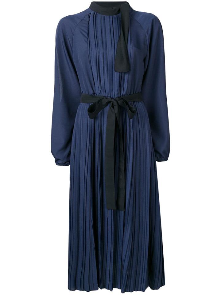 Sport Max Code Odeon Pleated Dress - Blue