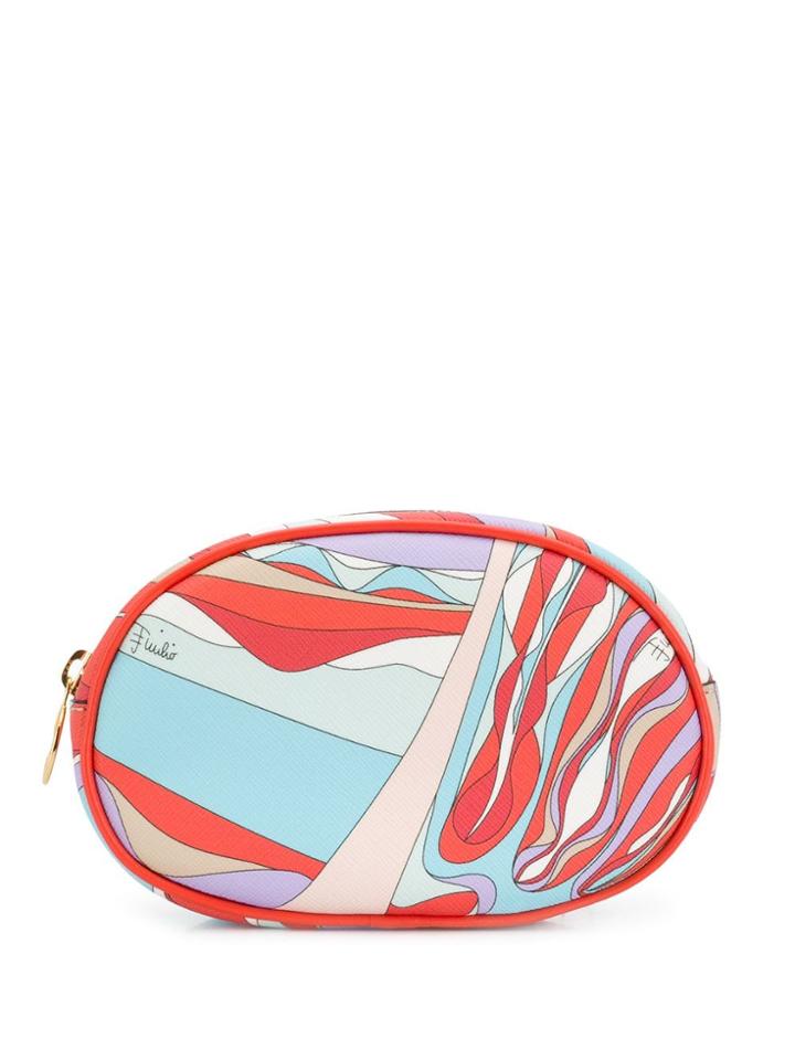 Emilio Pucci Printed Make-up Bag - Orange