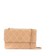 Chanel Pre-owned Wild Stitch Quilted Chain Shoulder Bag - Brown