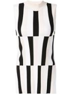 Derek Lam Striped Knit Sleeveless Top, Women's, Size: Xs, White, Polyester/viscose