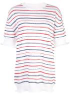 Sonia Rykiel Striped Knit T-shirt - White