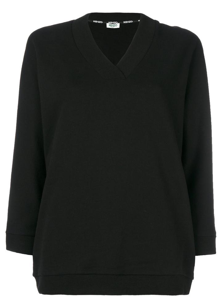 Kenzo - Knitted Sweater - Women - Cotton - Xxs, Black, Cotton