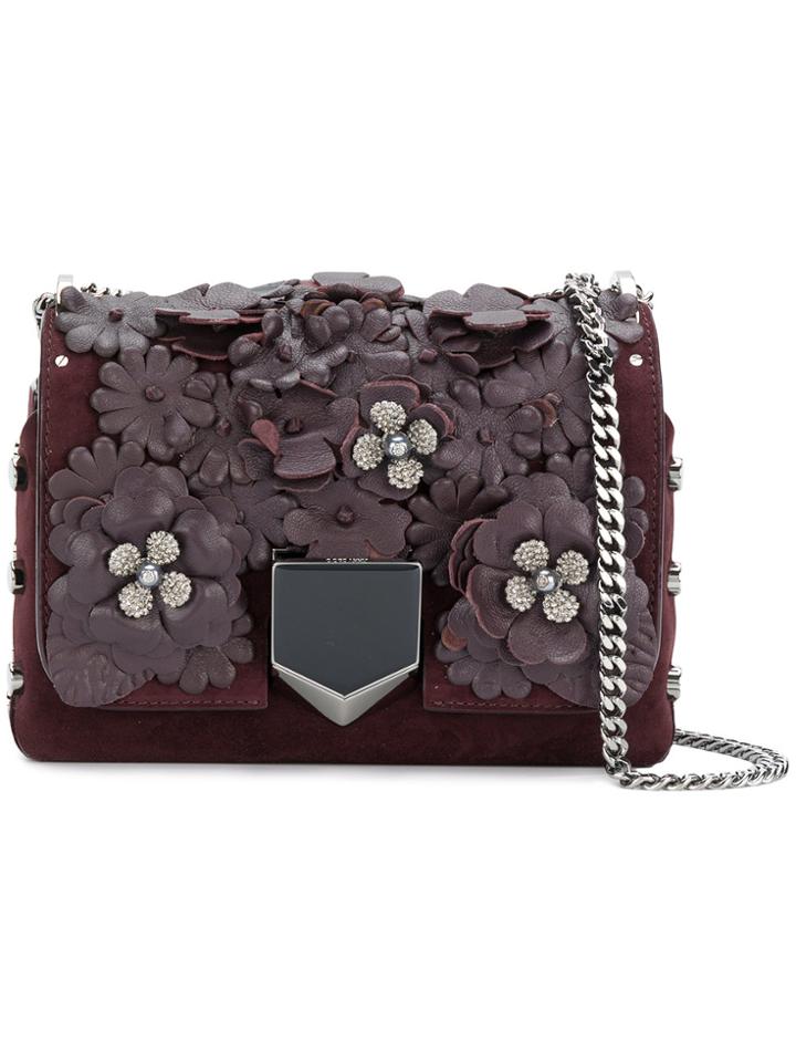 Jimmy Choo Lockett Petite Floral Bag - Red