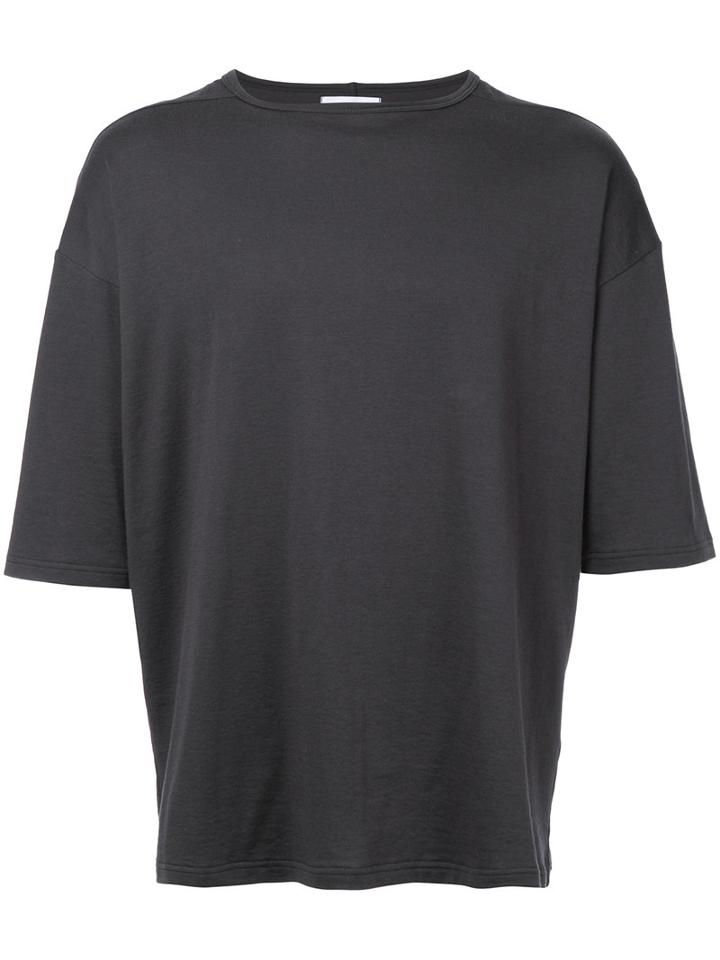 Revised - Dropped Shoulder T-shirt - Men - Cotton - L, Grey, Cotton