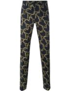 Ps By Paul Smith Heart Print Slim-fit Trousers