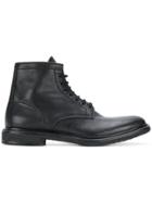Premiata Lace-up Ankle Boots - Black