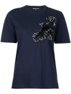 Markus Lupfer - Sequin Bird T-shirt - Women - Cotton - L, Blue, Cotton