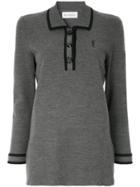 Yves Saint Laurent Vintage Polo Collar Jumper - Grey